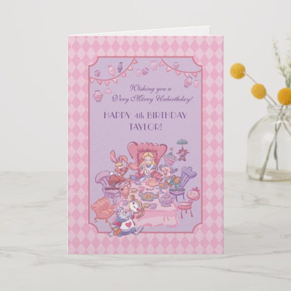 Alice in Wonderland | Folded Birthday Holiday Card