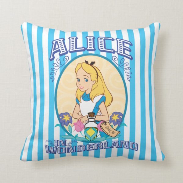 Alice in Wonderland - Frame Throw Pillow