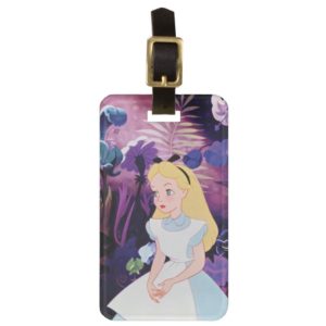 Alice in Wonderland Garden Flowers Film Still Bag Tag