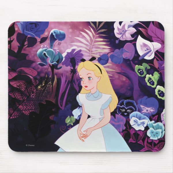Alice in Wonderland Garden Flowers Film Still Mouse Pad