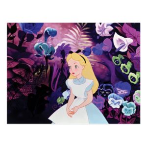 Alice in Wonderland Garden Flowers Film Still Postcard
