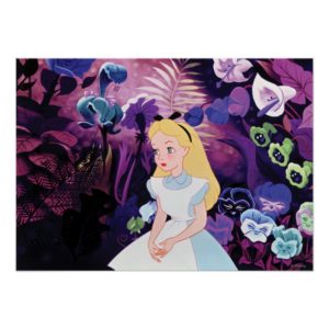 Alice in Wonderland Garden Flowers Film Still Poster