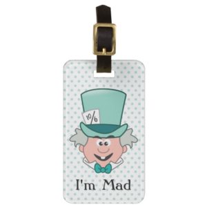 Alice in Wonderland | Mad Hatter Emoji Bag Tag