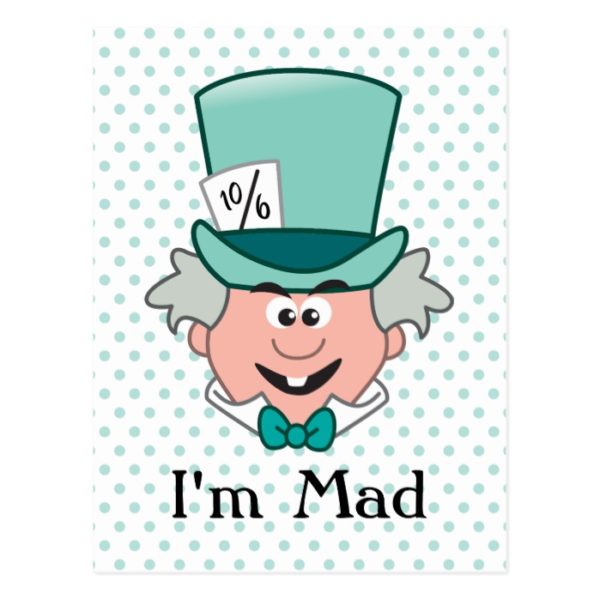 Alice in Wonderland | Mad Hatter Emoji Postcard