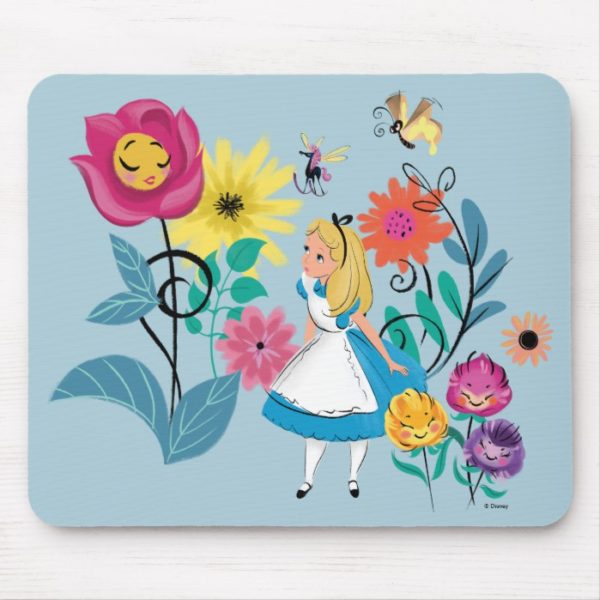 Alice in Wonderland | The Wonderland Flowers Mouse Pad