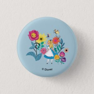 Alice in Wonderland | The Wonderland Flowers Pinback Button