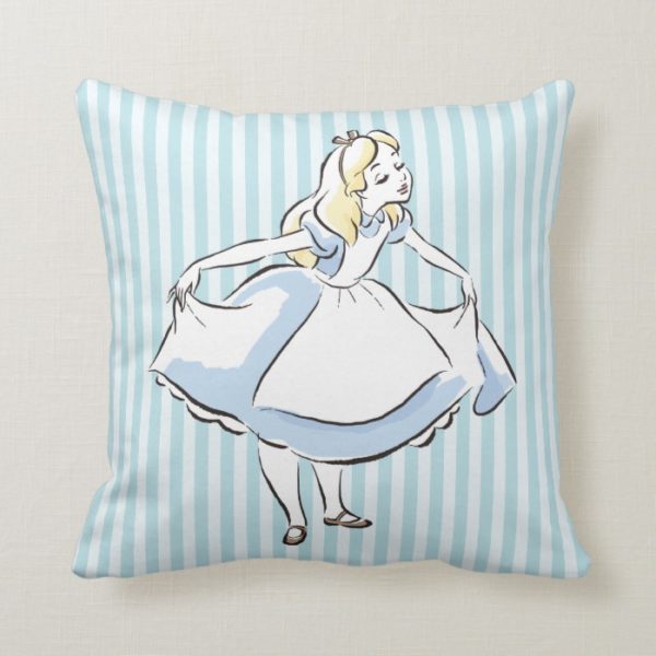 Alice in Wonderland | This Way to Wonderland Throw Pillow