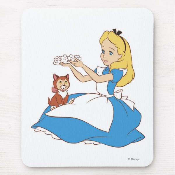 Alice in Wonderland's Alice and Dinah Disney Mouse Pad