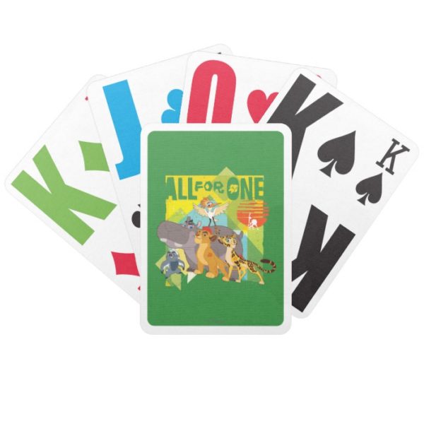 All For One Lion Guard Graphic Bicycle Playing Cards