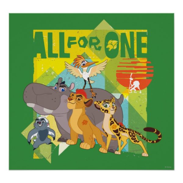 All For One Lion Guard Graphic Poster