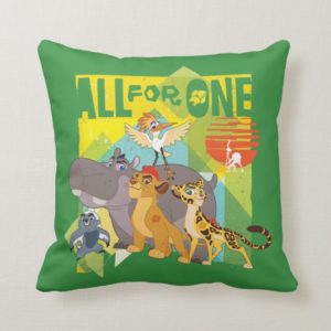All For One Lion Guard Graphic Throw Pillow