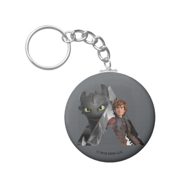 Alpha Dragon Toothless & Hiccup Keychain