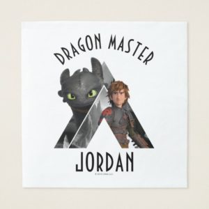 Alpha Dragon Toothless & Hiccup Napkin