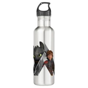 Alpha Dragon Toothless & Hiccup Stainless Steel Water Bottle