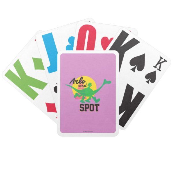 Arlo And Spot Sunset Bicycle Playing Cards