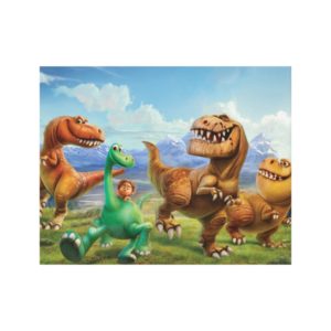 Arlo, Spot, and Ranchers In Field Canvas Print
