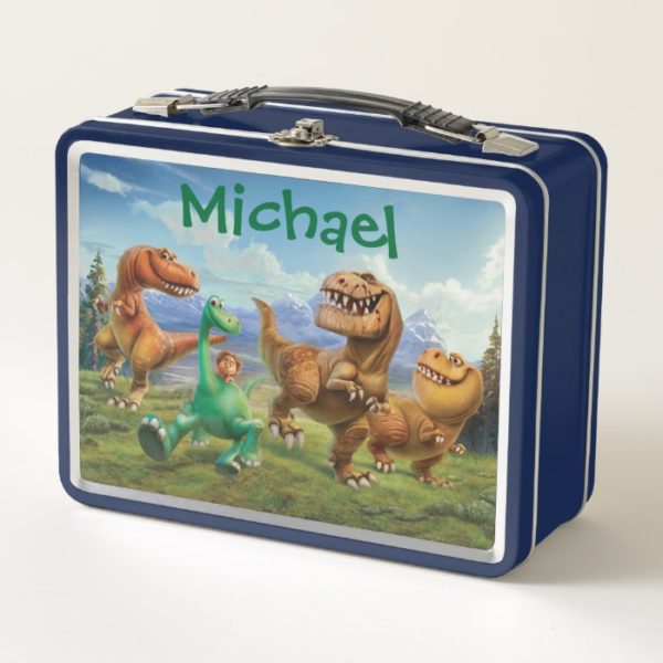 Arlo, Spot, and Ranchers In Field - Personalized Metal Lunch Box