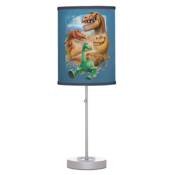 Arlo, Spot, and Ranchers In Forest Table Lamp