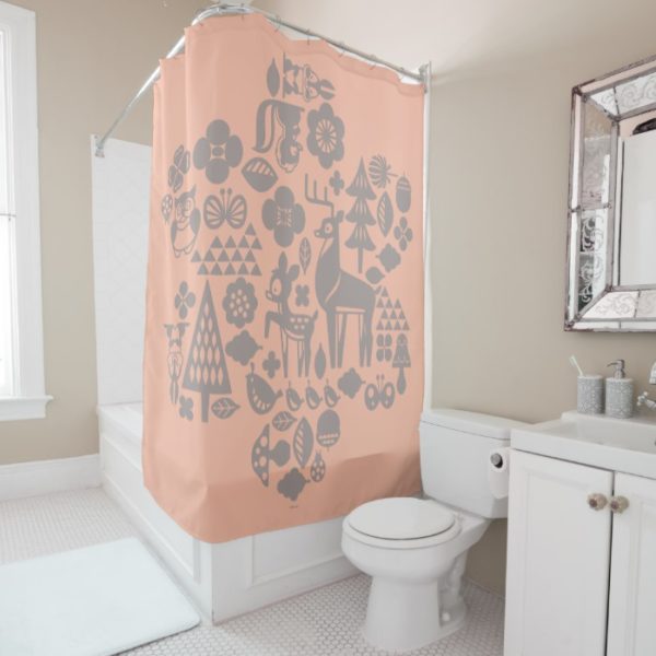 Bambi and Woodland Creatures Shower Curtain