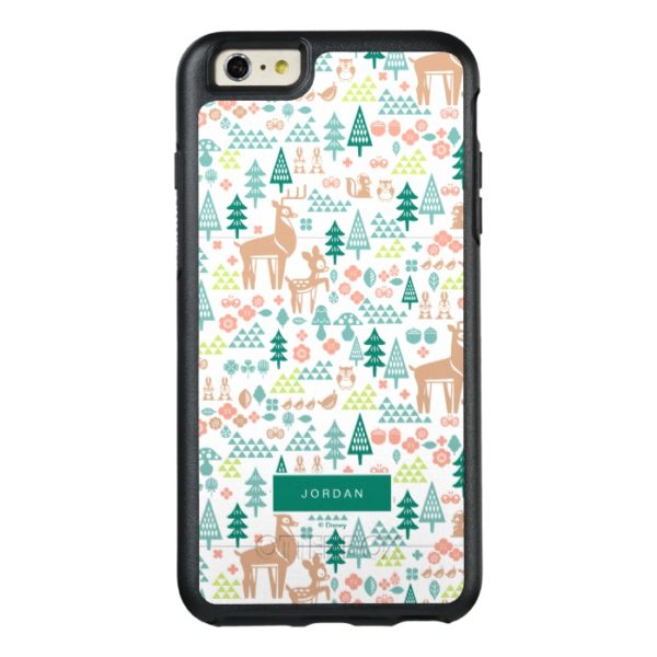 Bambi and Woodland Friends Pattern | Add Your Name OtterBox iPhone Case