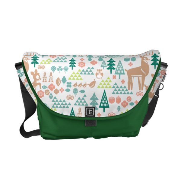 Bambi and Woodland Friends Pattern Messenger Bag