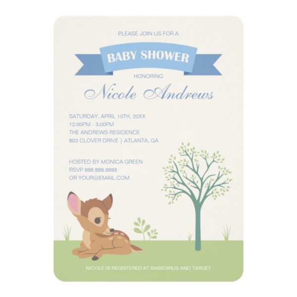 Bambi | Boy Baby Shower Invitation