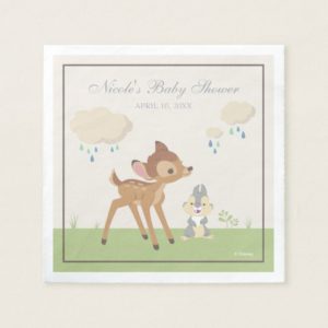 Bambi | Neutral Baby Shower Paper Napkin