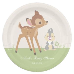 Bambi | Neutral Baby Shower Paper Plate
