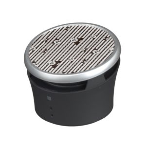 Black and White Po Pattern Bluetooth Speaker
