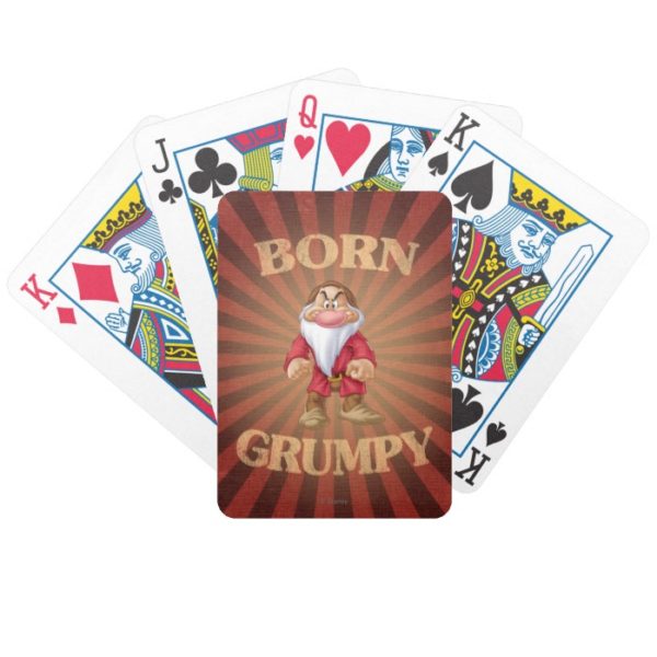 Born Grumpy Bicycle Playing Cards