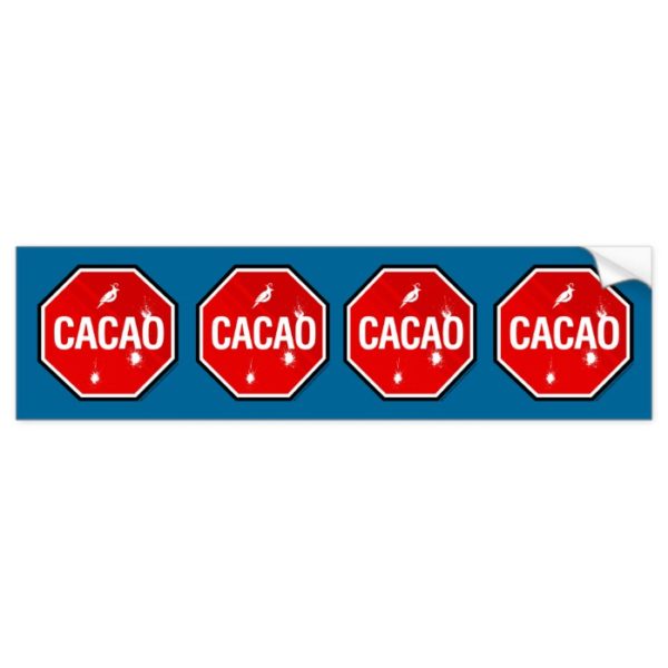 Cacao! Cacao! Bumper Sticker
