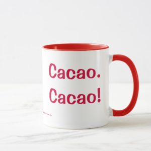 Cacao! Red Ringer Mug