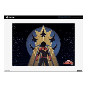 Captain Marvel | Art Deco Airforce Graphic 15" Laptop Decal