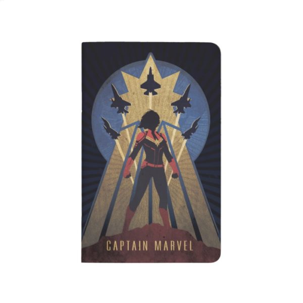 Captain Marvel | Art Deco Airforce Graphic Journal