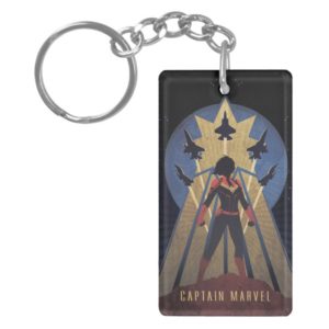 Captain Marvel | Art Deco Airforce Graphic Keychain