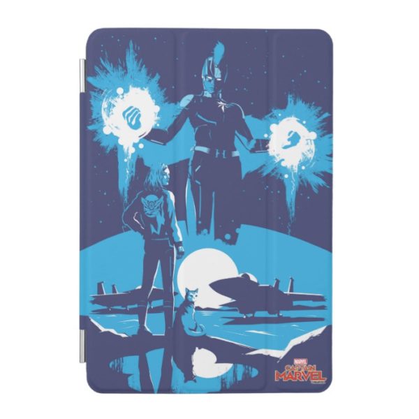Captain Marvel | Blue Captain Marvel & Goose Scene iPad Mini Cover