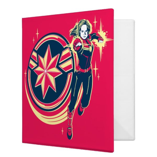 Captain Marvel | Captain Marvel Photon Fists 3 Ring Binder