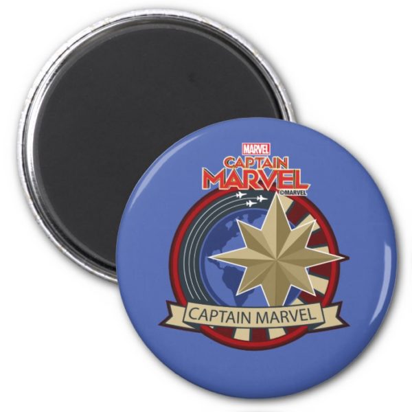 Captain Marvel | Captain Marvel US Military Badge Magnet
