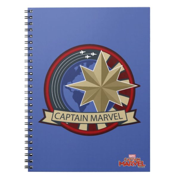 Captain Marvel | Captain Marvel US Military Badge Notebook