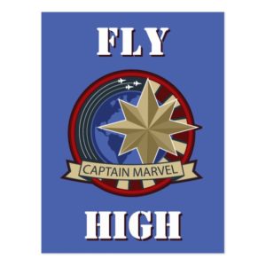 Captain Marvel | Captain Marvel US Military Badge Postcard