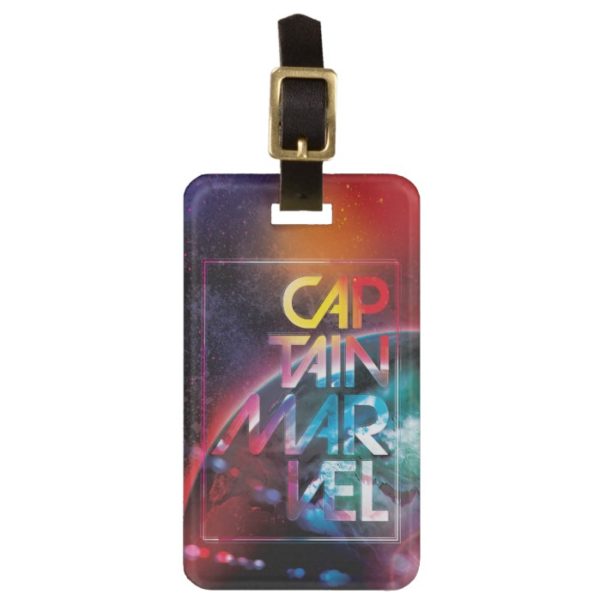 Captain Marvel | Colorful Planetary Horizon Bag Tag