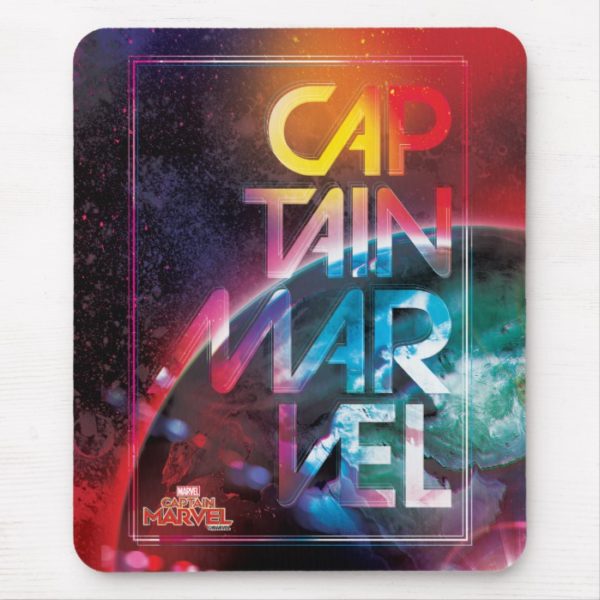 Captain Marvel | Colorful Planetary Horizon Mouse Pad