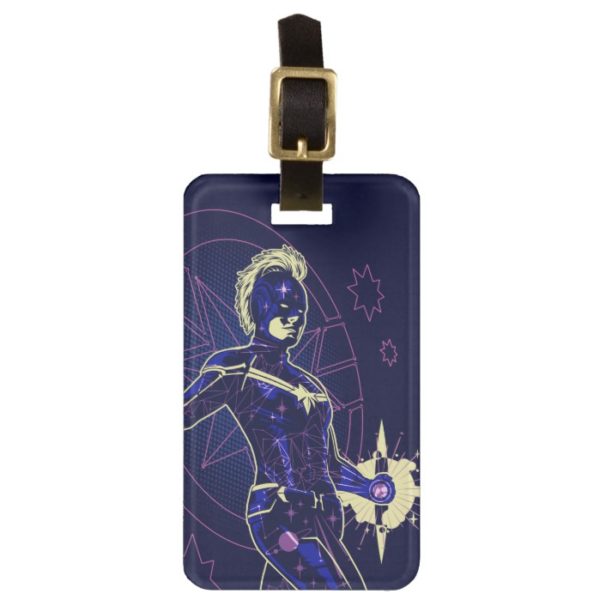 Captain Marvel | Constellation Character Art Bag Tag