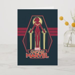 Captain Marvel | Flying Character Badge Card