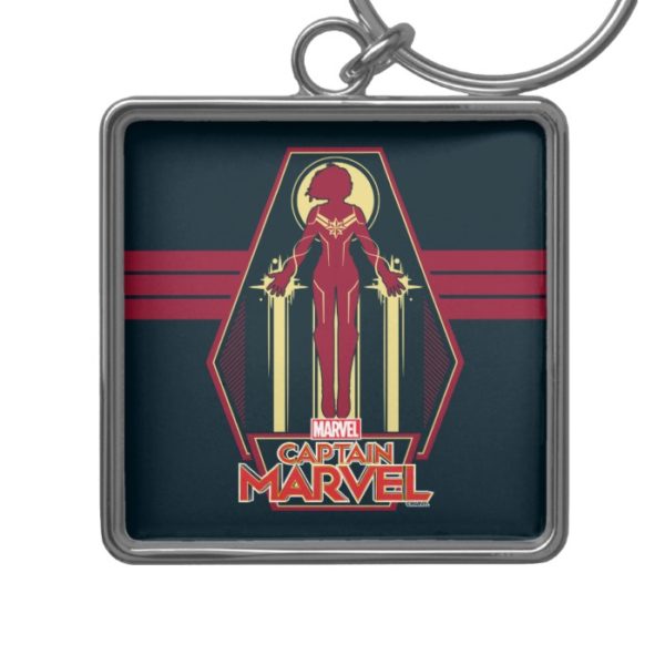 Captain Marvel | Flying Character Badge Keychain