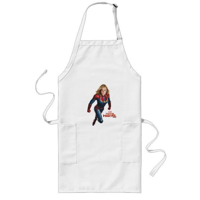 Captain Marvel | Flying Closeup Character Art Long Apron