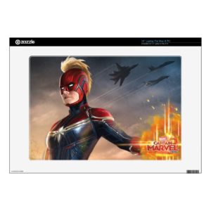 Captain Marvel | Flying With Energy Fists 15" Laptop Decal