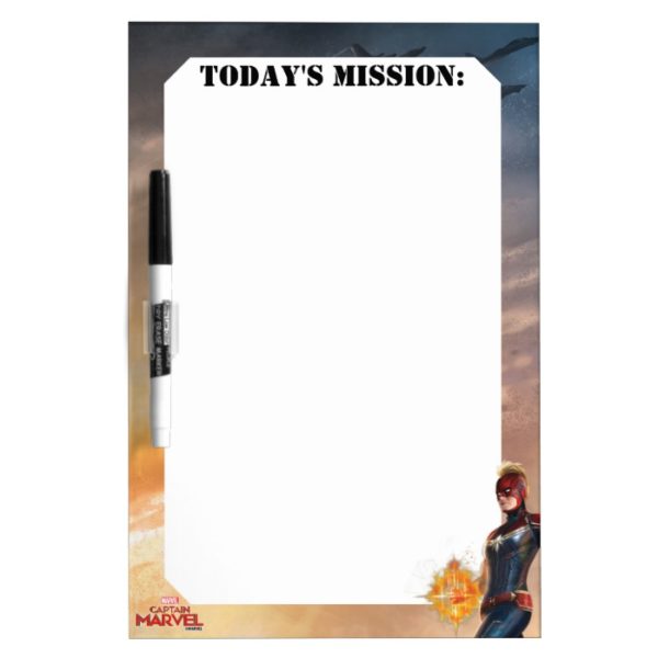 Captain Marvel | Flying With Energy Fists Dry Erase Board