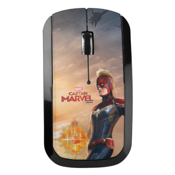 Captain Marvel | Flying With Energy Fists Wireless Mouse