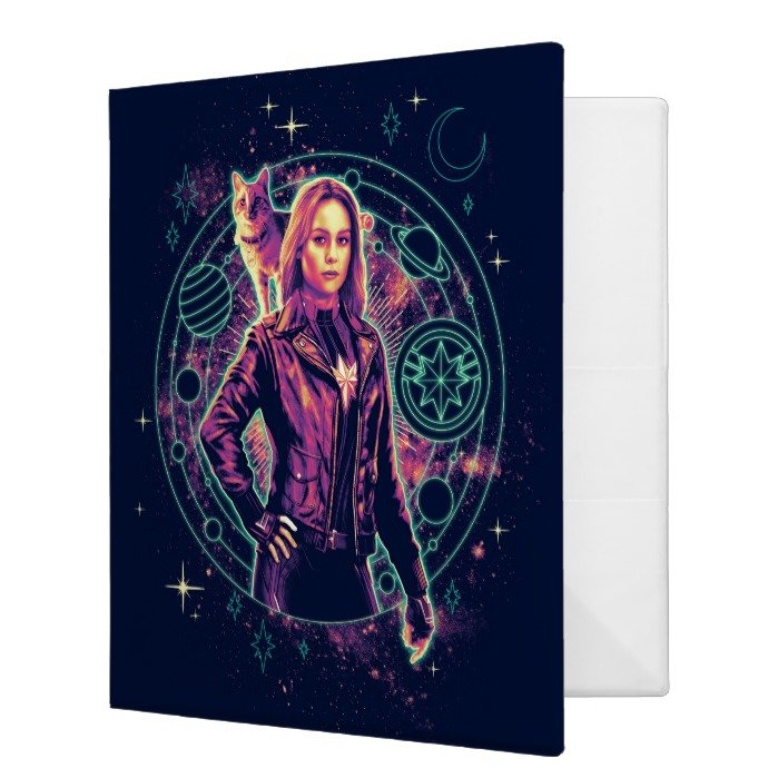 Captain Marvel | Galactic Goose & Carol Graphic 3 Ring Binder